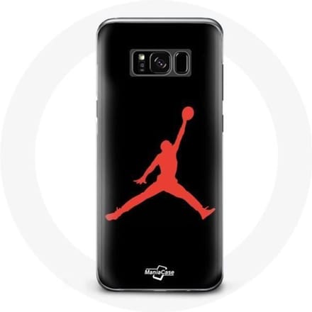 Coque pour Samsung Galaxy S8 plus Air Jordan Logo Rouge