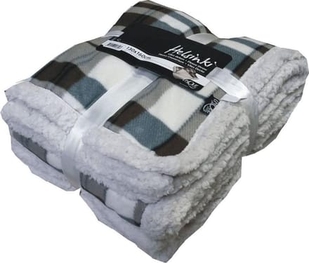 Unique Living Plaid Helsinki - 130x160 cm - Bruin