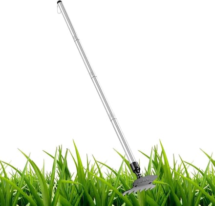 Tuinschoffel - Onkruidhark Graafhark - Onkruid Wieden - Verstelbare Lengte - 279-983 cm - Metaal