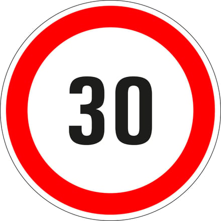 30 sticker - zelfklevende folie 300 mm