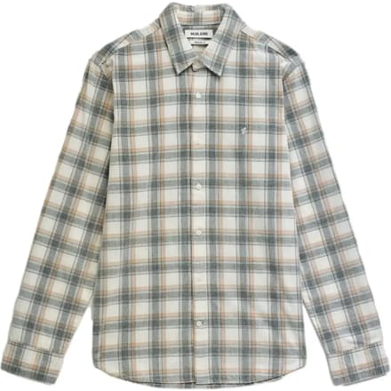 Grootgevallen Geruite Velours Katoenen Overhemd met Lange Mouwen Salsa Jeans