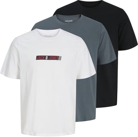 JACK&JONES - JJMUNK TEE SS CREW NECK 3PK MP JNR - Jongens - T-shirts