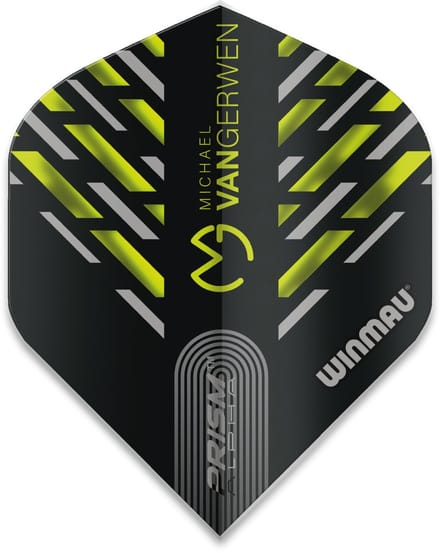 Winmau Michael van Gerwen Prism Alpha Black Green Flight V3 - Dart Flights