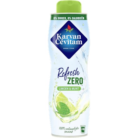 Refresh zero limoen & munt