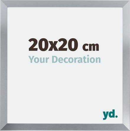 Your Decoration - Fotolijst 20x20 cm - MDF - Zilver Glans - Catania