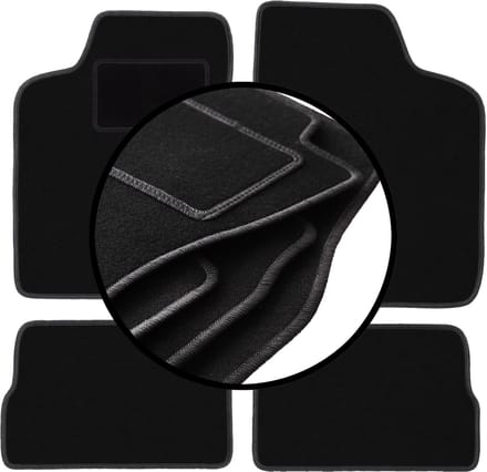 Set veloursmatten voor: Daewoo Nexia hatchback, sedan (1994-1998)