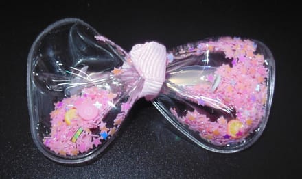 Strik confetti lichtroze met duckklem - Kinderen - Feestje - Bewegende confetti
