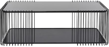 Salontafel Wire Double 120x60cm zwart Kare Design