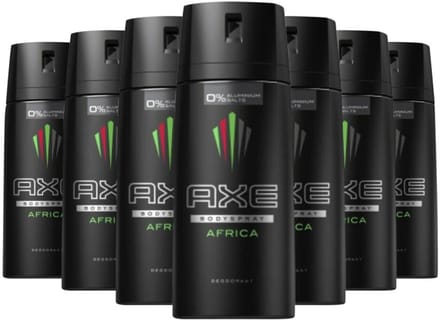 Axe - Deodorant - Spray - Africa - 150ml x 6