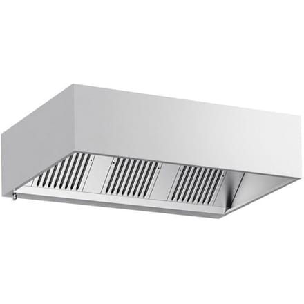GGM Gastro Kastenhaube - 1800mm - mit Filter & Lampe Zilver