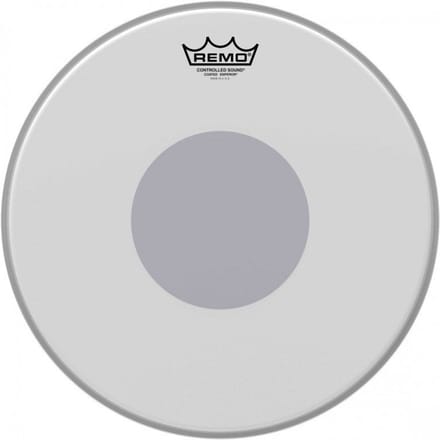 Remo BE-0114-10 Emperor Coated 14 inch drumvel, Black Dot