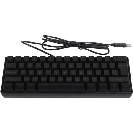Mechanisch Toetsenbord 61 Toetsen RGB Achtergrondverlichting Ultradun Draagbaar Bedraad Toetsenbord voor Thuis Kantoor