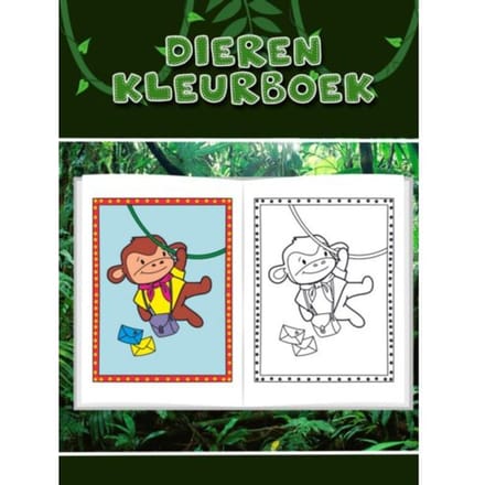 Leuk Dieren Kleurboek Voor Kinderen - Mieke Stevens