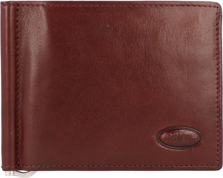 BRIC'S Leren Dollarclip Monte Rosa Men's Wallet Brown Bruine