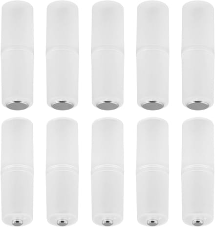 Batterij Adapter - AAA naar AA - Apparaten Voeden - Verlengt Batterijduur - 10 Stuks - Zwart