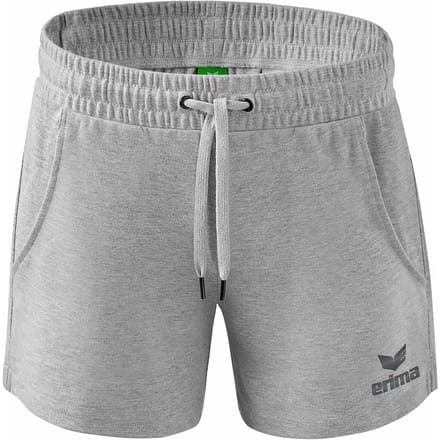 Erima Essential Team Sweatshort Dames - Licht Grey Melange | Maat: 38