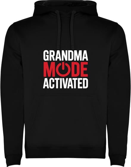 Zwarte Hoodie Grandma Mode Activated - Oma Modus Geactiveerd - Grootmoeder - Humor Maat M