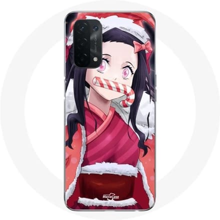 Coque pour Oppo A54 5G Anime Demon Slayer Kamado Nezuko Le jour de Noël 2023