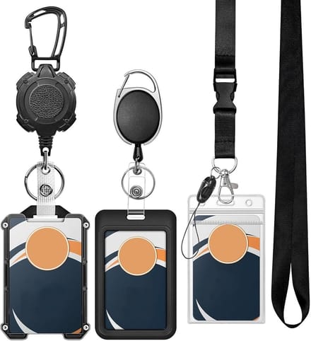 Badgehouders Set - Pasjes Clips - Veiligheid Werk - Uitschuifbaar Met Haak - 3 Stuks - Set A