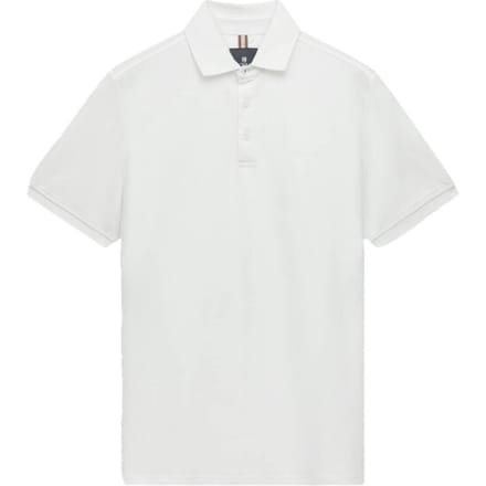 State of Art witte heren polo   Punt kraag   Regular fit   Knoopsluiting   Korte mouw Wit L