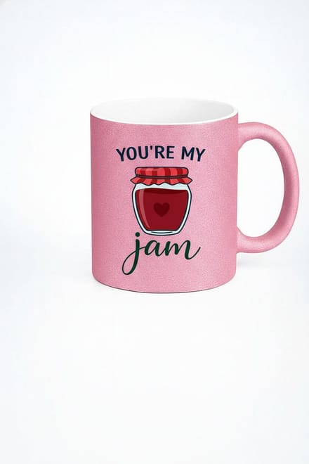 Roze 'You're My Jam' Koffiemok - Liefdevol & Uniek Cadeau