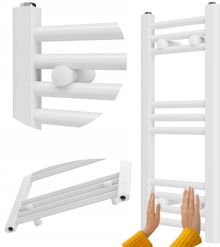 Granitan Badkamerradiator Breno - 30x70cm - Wit - Ladderradiator - Handdoekradiator