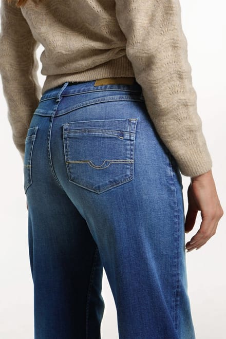 Tripper VERONAWIDE Dames Wide Fit Jeans Blauw - Maat W31 X L30
