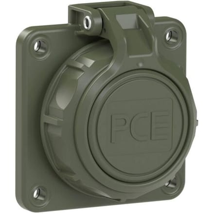 PC Electric 20352-8u Koppeling met randaarde PA6, ABS, PC 250 V Brons-groen (mat) IP66, IP68