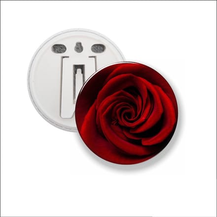 Button Met Clip - Roos