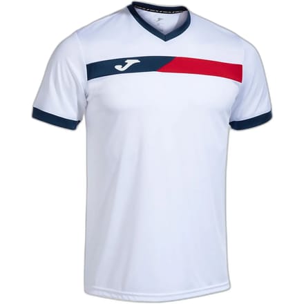 Joma Court T-shirt Met Korte Mouwen Wit 2XL Man