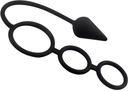 Daity cockring set 3 ringen + buttplug & prostaatmassager