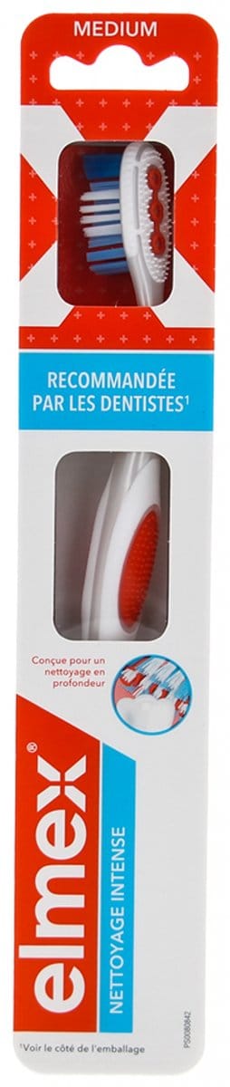 Elmex Intense Clean Tandenborstel Medium (Kleur : Oranje)
