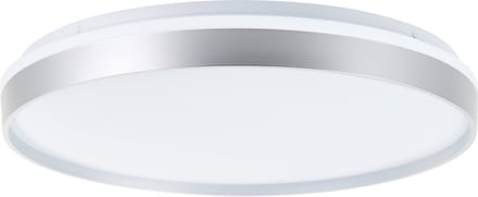 Brilliant Britt - Plafondlamp - Ø 48cm - LED 36W - CCT - Dimbaar - Zilver/Wit