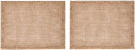 Placemats, Set van 2 Stuks, Rechthoek, Jutte, 35 x 45 CM, Naturel - Mikasa
