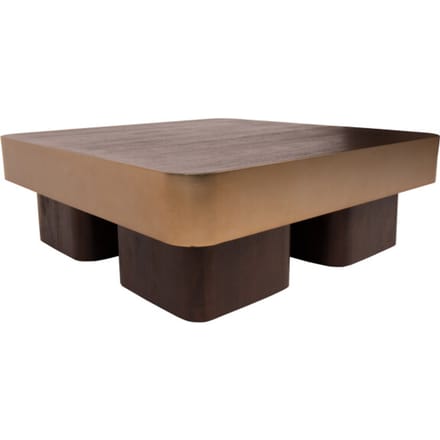 PTMD - Salontafel Warren - Bruin - 90x90x31cm