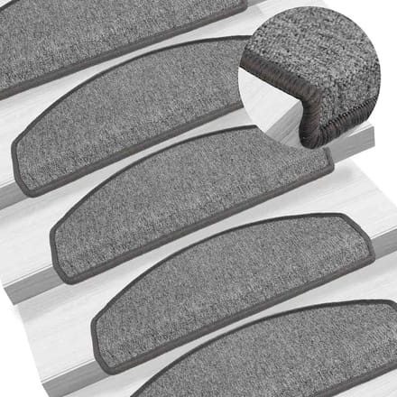 vidaXL - Trapmatten - 10 - st - 65 - x - 24 - x - 4 - cm - Non-Slip - Donkergrijs