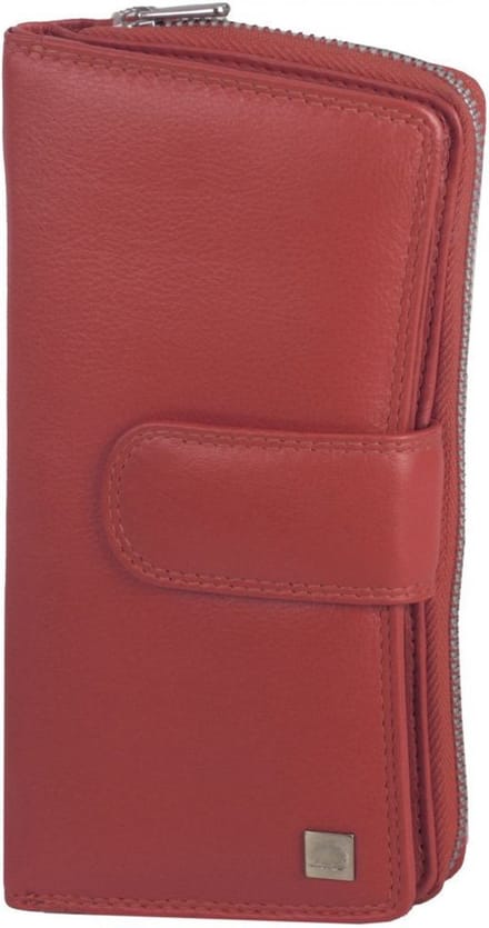 Greenburry Spongy Portemonnee Leder 18 cm - Dames - Staand formaat - red