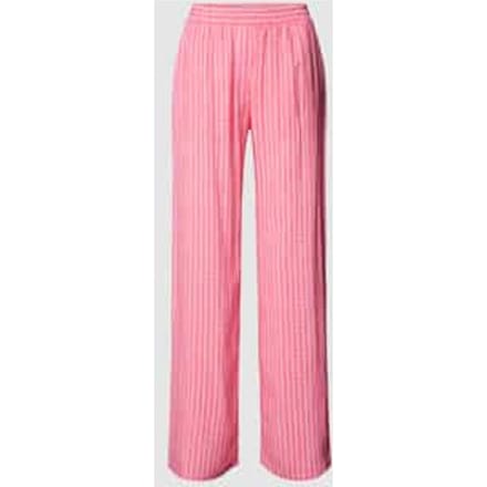 Regular fit stoffen broek met all-over print