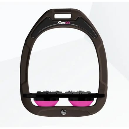 Platte Ultra Grip Beugels Bruin/Zwart/Roze Flex-On Green Composite