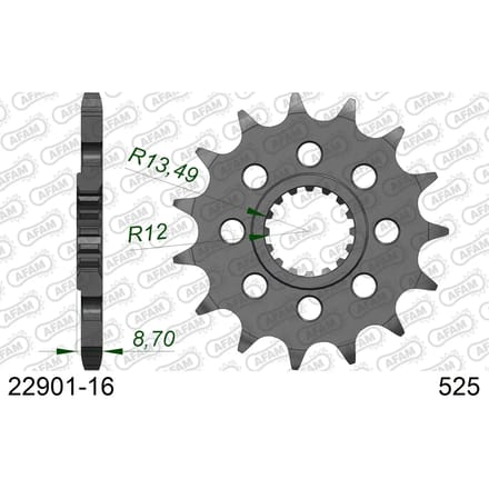 Tandwiel Afam 525 16 dents