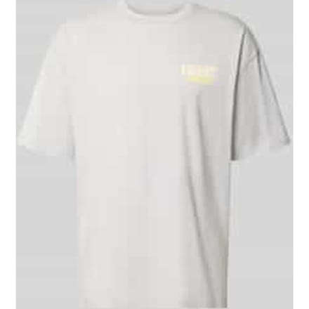 relaxed fit t-shirt van puur katoen model 'Luggage'