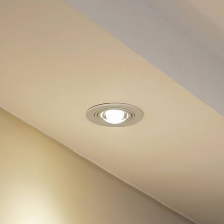 Lindby inbouwlamp Jyla, mat wit, Ø 13 cm, GX53