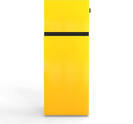 NUNKI MEDIUM-FYEL / Lucid Yellow Design Koel-vriescombinatie - 206L - E-label - Front in kleur
