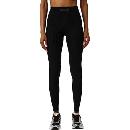 Essentials Dames/Dames Geribde Legging (Zwart)