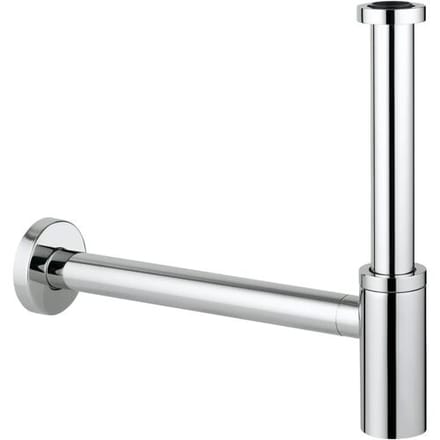 GROHE Universeel design sifon 1 1/4 met muurbuis en roset chroom