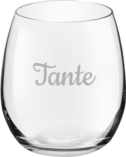Gegraveerde Drinkglas 39cl Tante