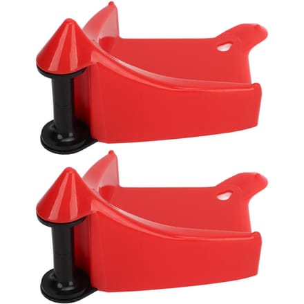 2 Stuks Auto Wielblok Detailing Wasgereedschap Bandinzetstukken Draagbaar Praktisch Wielopwinder red