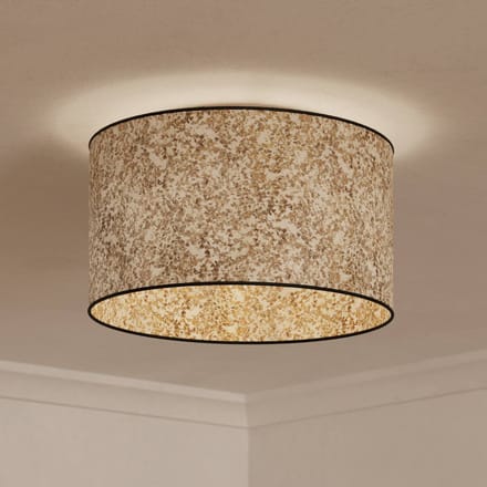 EGLO Butterburn Plafondlamp - E27 - Ø 38 cm - Zwart|Wit|Groen - Berkenbladeren