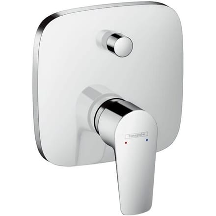 Hansgrohe Talis e Eengreeps badmengkraan - afbouwdeel - met zekerheidsco - met - wit chroom (grijs)
