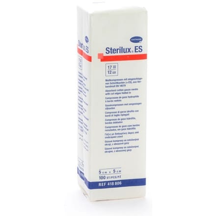 Sterilux Es 5x5cm 12l.nst. 100 P/s